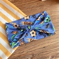 Dunkelblaues elastisches Fußball-Stirnband mit Goal und Winner Print für Sport - 8# Blauton GOAL Fußball
