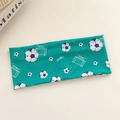 Bandeau élastique vert avec imprimé GOAL et motifs football pour fans de sport - Motif de football vert vif GOAL