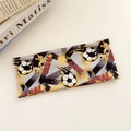 Bandeau élastique de football avec motifs de buts dorés et de joueurs sur fond gris - Motif de football GOAL contraste gris or noir