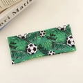 Bandeau élastique vert avec motifs de football et imprimé graffiti sportif - Motif de football graffiti vert BEST WIN