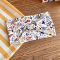 Elastisches Sport Stirnband mit Fußball-Print und Knoten-Design für Joggen und Yoga - 16# Bunt Fußball