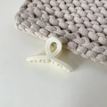 Elegante pinza para el pelo minimalista crema con diseño cruzado para mujer styling - Blanco Roto