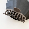 Large matte dark brown hair claw clip for thick hair, sweet minimalist style - Dark Brown