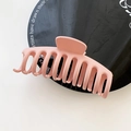 Pink matte finish dragon bone hair claw clip for thick hair styling in 10.5cm size - Pink