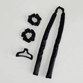 Schwarzes Set für hitzefreie Locken mit Seiden-Lockenstab, Haargummis und großer Klammer - Lockenstab/Haargummis/Clip / Schwarz