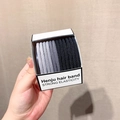 Elastische Haarbänder im Set in Schwarz und Grau mit starker Rippstrick Textur - Einfacher dicker Stil (5#Thick Style)