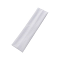Breites weißes elastisches Sport-Stirnband für Yoga und Laufen aus atmungsaktivem Strick - Weiß