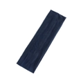 6cm breites, dunkelblaues Yoga-Stirnband aus elastischem Strickstoff gegen Schweiß - Marineblau