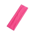 Minimalist 6cm pink elastic sports yoga headband in soft breathable knitted fabric - Rose Red