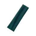 6cm wide elastic dark green sports headband for running and yoga moisture wicking - Dark Green