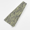 Elastic sports headband with dark blue and neon green horizontal stripes for fitness - Yellow