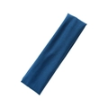 Navy blue elastic sport headband for yoga and running with seamless knit texture - Aqua