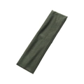 Elastic wide sports headband in dark olive green for yoga and running workout - Army Green