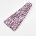 Elastic wide headband for sports and yoga with a purple and white striped texture - Pink