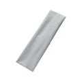 Minimalist light gray knitted sweatband made of soft elastic fabric for sports and yoga - Silver Gray