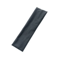 Deep charcoal grey elastic sport headband with premium knitted texture for yoga and fitness - Silver Gray