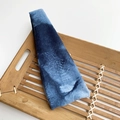 Fascia elastica per yoga con motivo tie-dye blu scuro su tessuto morbido con trama velluto - Stile Tie-Dye Texture Velluto Blu Profondo (3#)