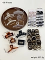 Set accessori per capelli da 80 pezzi con varie mollette a clip ed elastici scrunchie - Set multi-pezzo