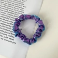 Elastico per capelli chic con sfumatura viola e blu in tessuto laser metallico - Bicolore Viola Blu Piccolo (Piccolo 1)