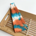 Bandeau de yoga élastique tie-dye orange et bleu pour le sport et le fitness - Style Tie-Dye Contraste Orange Bleu (9#)