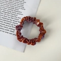 Elastico per capelli metallizzato rosso e arancione con sfumatura laser lucida - Sfumato Rosso Arancio Oro Piccolo (Piccolo 5)