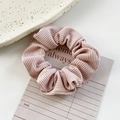 Coletero de terciopelo acanalado rosa claro con detalle de tela elástica texturizada - Rosa