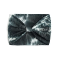 Fascia elastica da yoga per donna larga 18 cm con motivo tie-dye grigio scuro e bianco - Stile Fiocco Tie-Dye Grigio Scuro Bianco (#17)