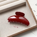 Glänzende weinrote Haarklammer 9cm Größe für Damen elegantes Styling-Accessoire - 7# Semicircle