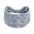 Bandeau de yoga élastique à imprimé léopard bleu en tissu extensible respirant - Style Léopard Bleu Vif (#247)
