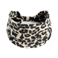 Bandeau de yoga élastique avec un motif léopard classique marron et noir - Style Léopard Marron Beige (#243)
