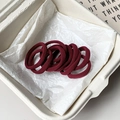 Coleteros de color rojo oscuro sin costuras de fibra elástica en una caja de papel eco - Rojo