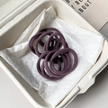 Coleteros elásticos morados sin costuras de tela texturizada en caja de regalo - Morado