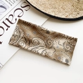 Bohemian paisley yoga headband in brown vintage pattern with elastic cotton fabric - Brown Bohemian Paisley Style (13#)