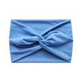 Fascia sportiva blu con nodo e trama a costine per yoga e fitness attivo - Blu