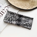 Bohemian elastic yoga headband with black and white snakeskin pattern for women - Black White Snake Skin Style (25#)