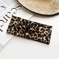 Bohemian leopard print elastic cotton yoga headband for sports and casual wear - Classic Yellow Brown Leopard Style (26#)