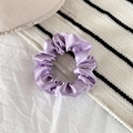 Chouchou élégant en satin lavande avec éclat soyeux pour chignon et queue de cheval - 7# (Violet Clair)