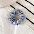 Chouchou en satin bleu clair élégant avec finition soyeuse brillante pour femmes - 9# (Bleu Clair)