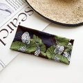 Bohemian paisley yoga headband in dark brown with green floral pattern for women - Dark Brown Freehand Floral Style (34#)