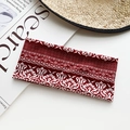 Red bohemian paisley headband with elastic cotton fabric for yoga and sports - Red Bohemian Paisley Style (45#)