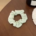 Chouchou floral vert menthe en mousseline avec des froufrous texturés pour queue de cheval - Plis Uniformes Vert Menthe (16#)