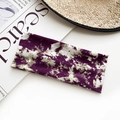 Bohemian purple tie-dye wide elastic yoga headband in comfortable cotton blend - Purple Tie-dye Style (50#)