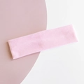 Bandeau de sport tricoté rose à côtes pour le yoga et le fitness au style minimaliste - Rose