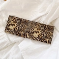 Fascia larga con stampa leopardata chic con motivi gialli e neri su pizzo bianco - Leopardo Giallo Nero (4#)
