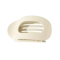 Pinza per capelli minimalista color crema in acetato con elegante design a curve - Bianco Crema (6#)