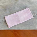 Fascia per capelli in maglia rosa con cuori traforati, accessorio moda per donna - Taglia unica / Viola
