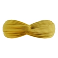 Bright yellow elastic knitted ribbed twisted headband for women fashion hair accessories - Goose Yellow