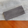 Bandeau large gris anthracite en maille élastique pour un usage quotidien tendance - Taille unique / Gris