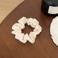 Chouchou floral beige à pois roses pour des coiffures élégantes et une tenue confortable - Crème à Pois Roses (38#)