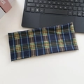 Bandeau large à carreaux bleus pour le sport en plein air et l'absorption de la sueur - 7# Plaid Jaune